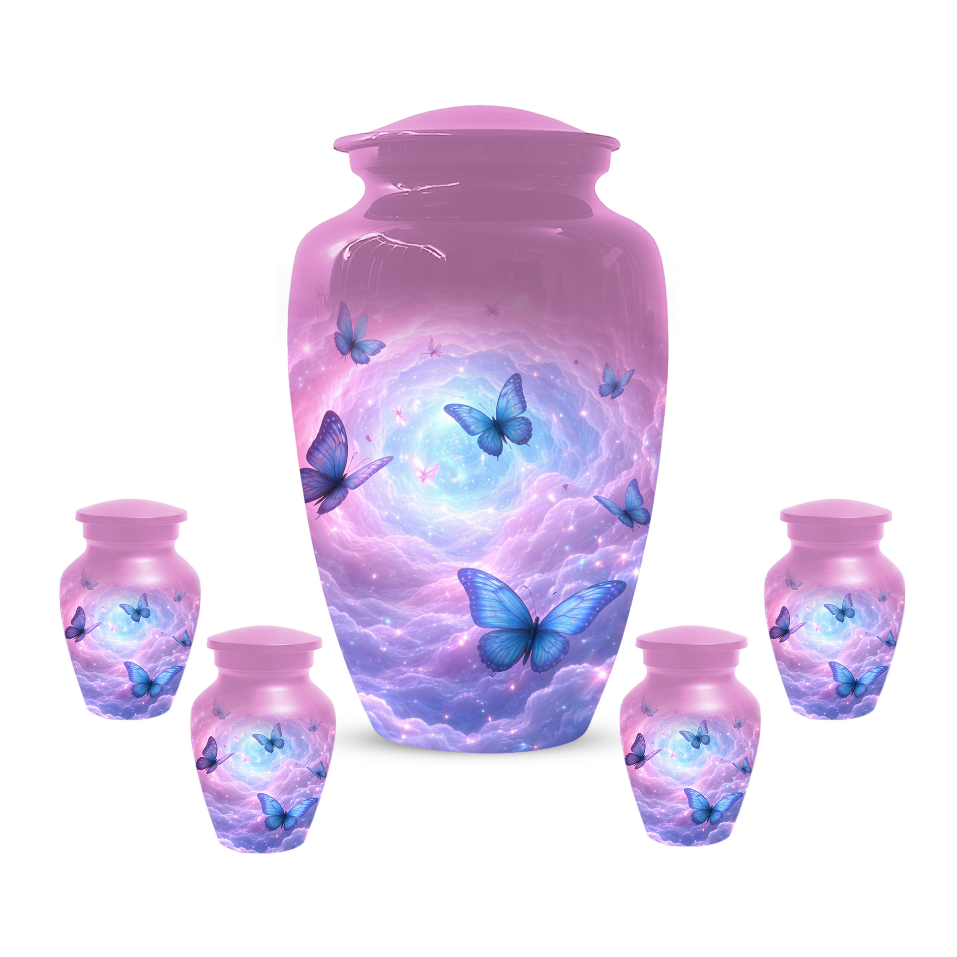Butterfly Memorial Urn for Ashes, Custom Butterfly Cremation Urn