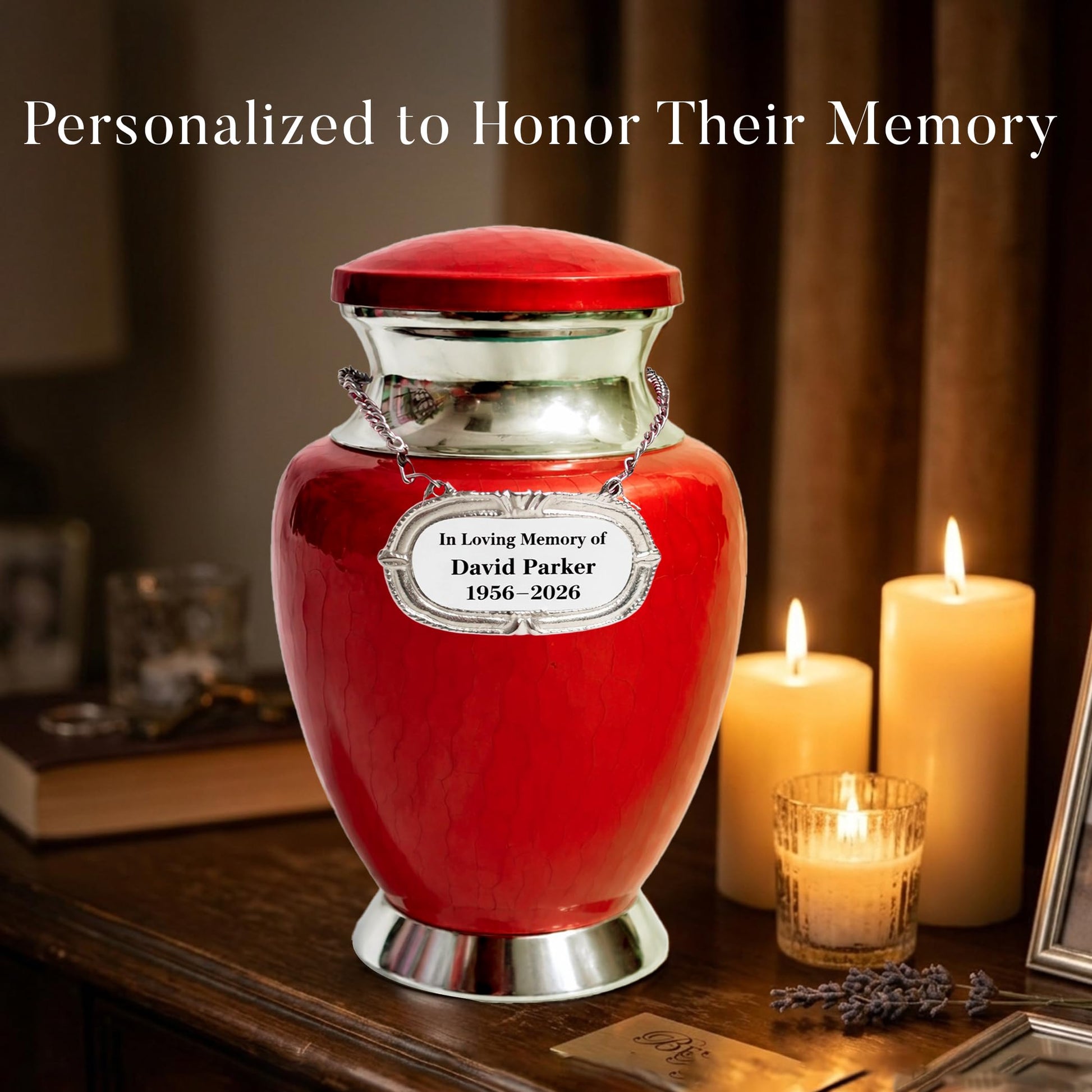 Art Urn for Ashes Adult Male, Color Customization Urns for Human Ash, (Color Theme, Variation 01)