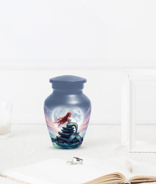 Mermaid Cremation Urn For Ashes Women | Fairy Small Keepsake Urns For Female