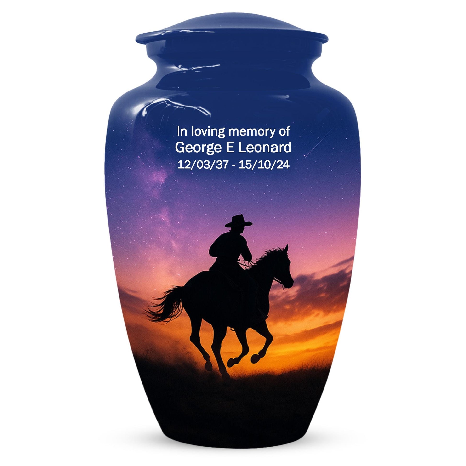 Dallas Cowboy Cremation Urns For Dad, Peronalized Mini Keepsake Small Urn For Adult Male