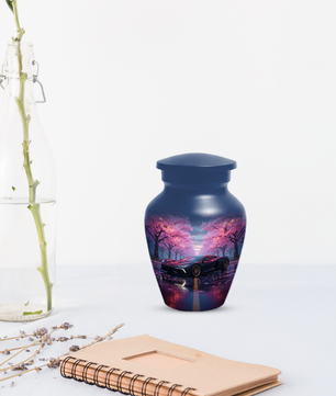 Personalized Sports Car Urn for Dad – Cherry Blossom Cremation for Ashes| Luxury Car Memorial Urns for Father