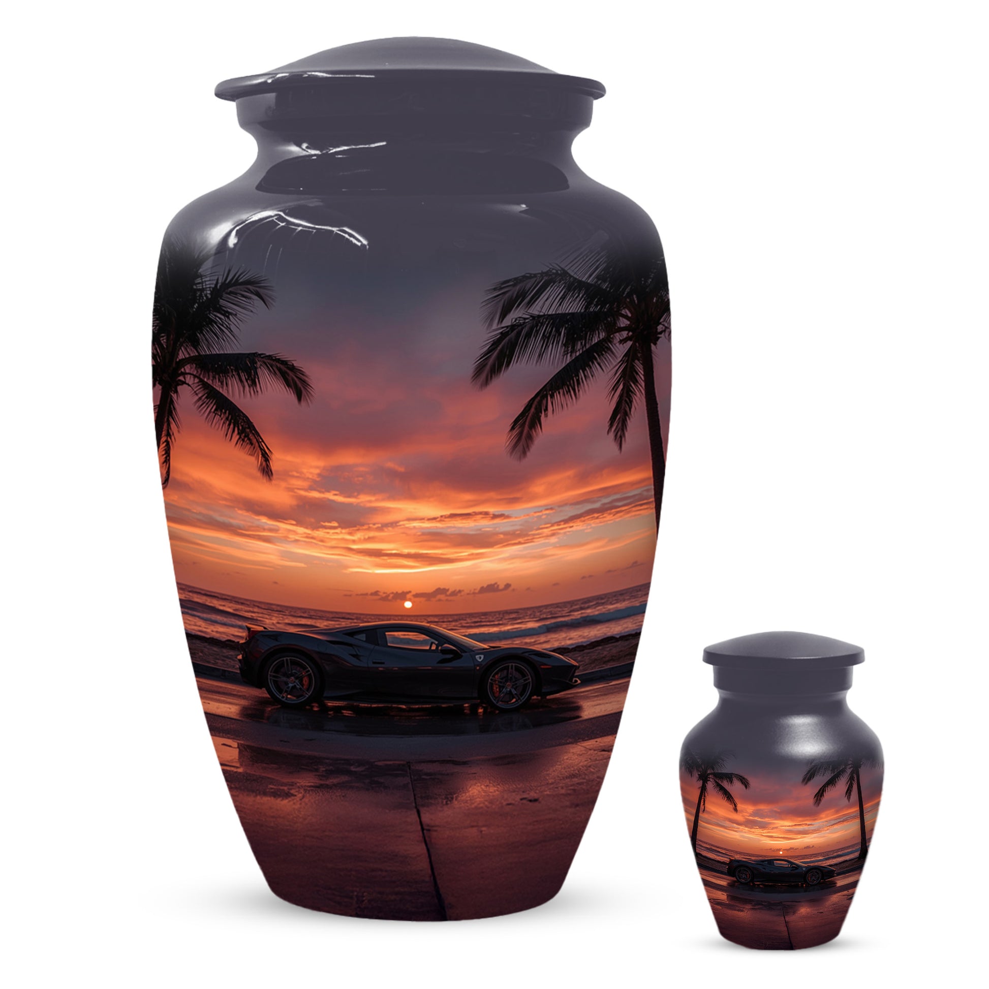 Classic Car Urns for Dad- Sports Car Memorial Urn for Father Ashes