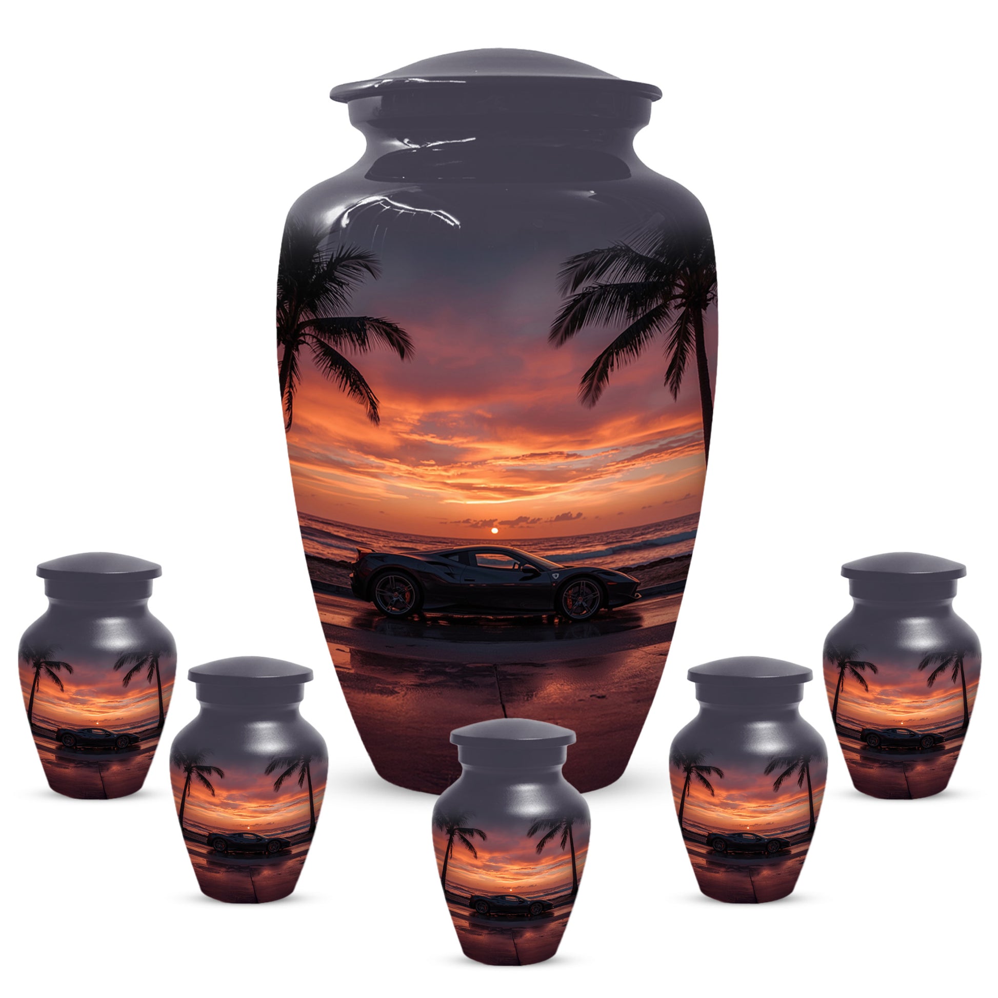 Classic Car Urns for Dad- Sports Car Memorial Urn for Father Ashes