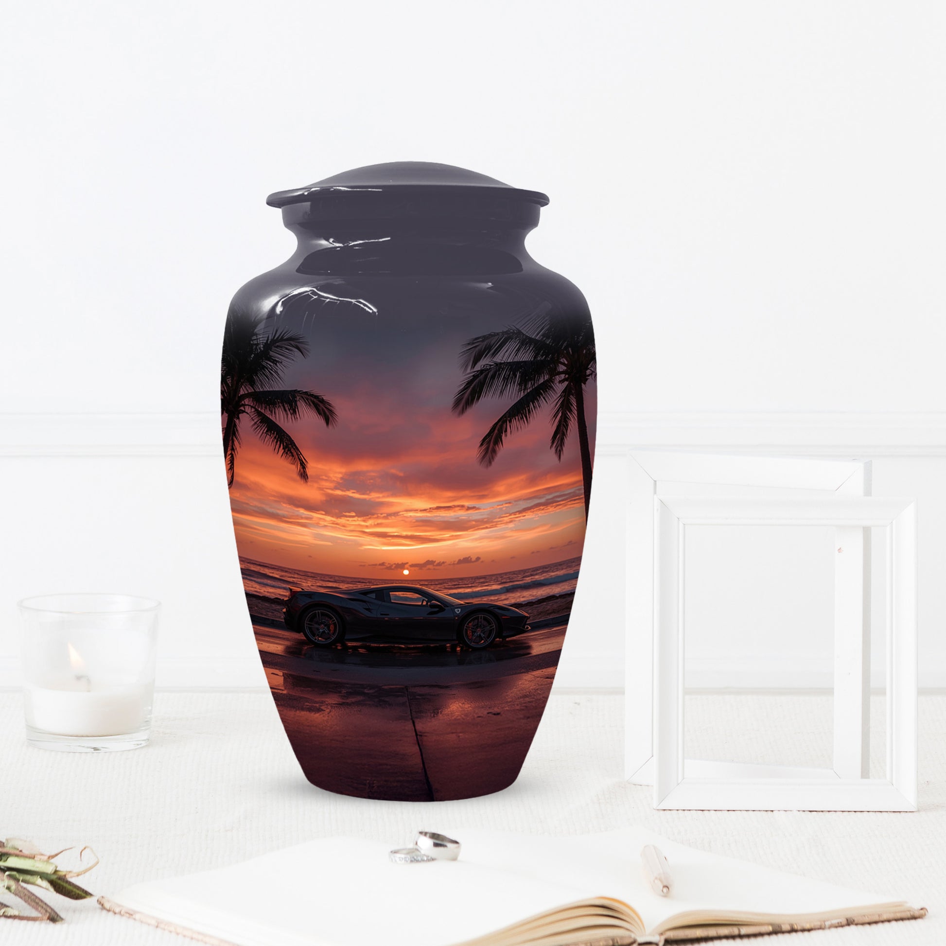 Classic Car Urns for Dad- Sports Car Memorial Urn for Father Ashes