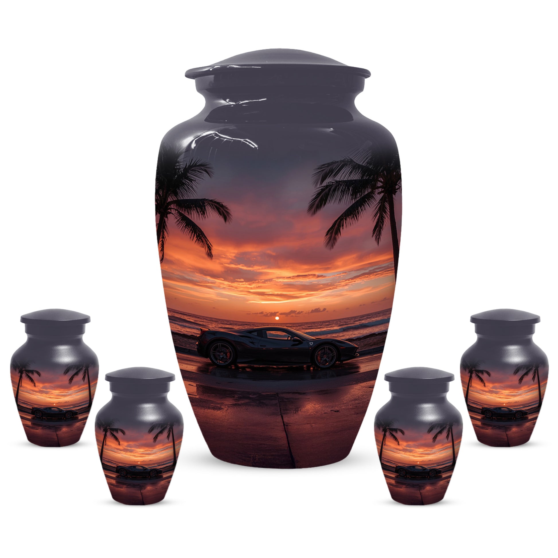 Classic Car Urns for Dad- Sports Car Memorial Urn for Father Ashes