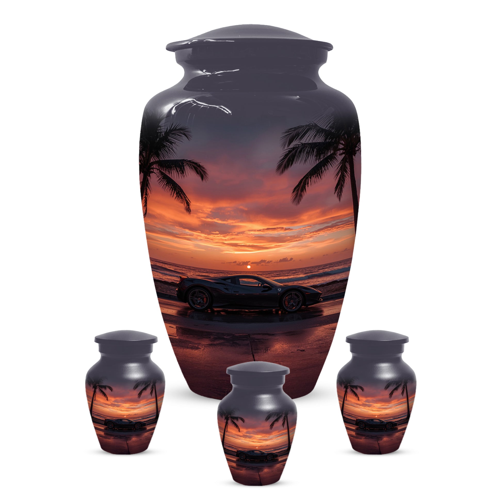 Classic Car Urns for Dad- Sports Car Memorial Urn for Father Ashes