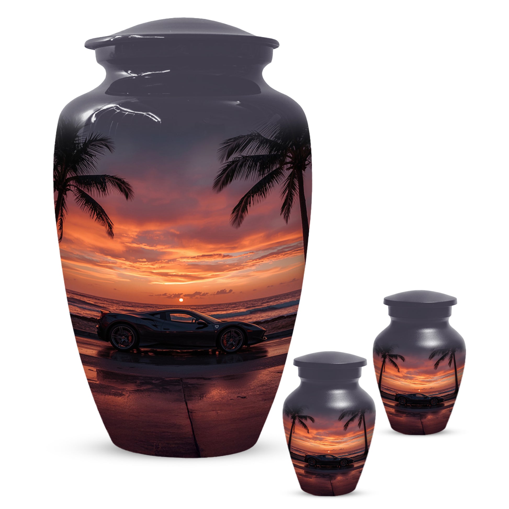 Classic Car Urns for Dad- Sports Car Memorial Urn for Father Ashes