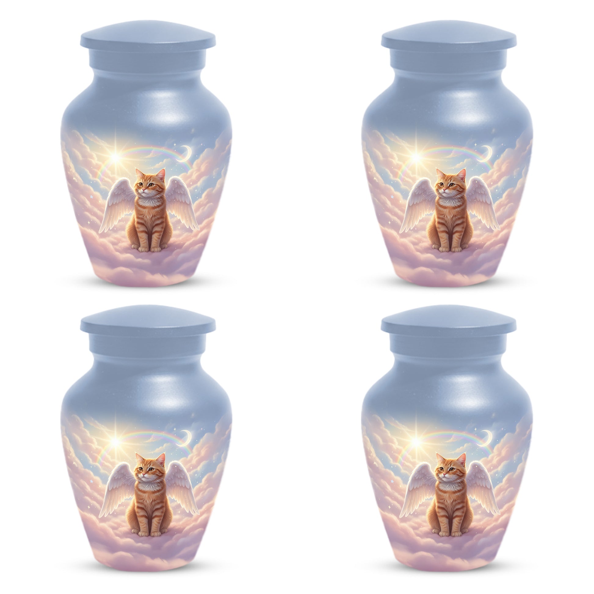 Cat Wing Urn for Adult Ashes | Angel Cat Cremation Urn & Memorial Urn