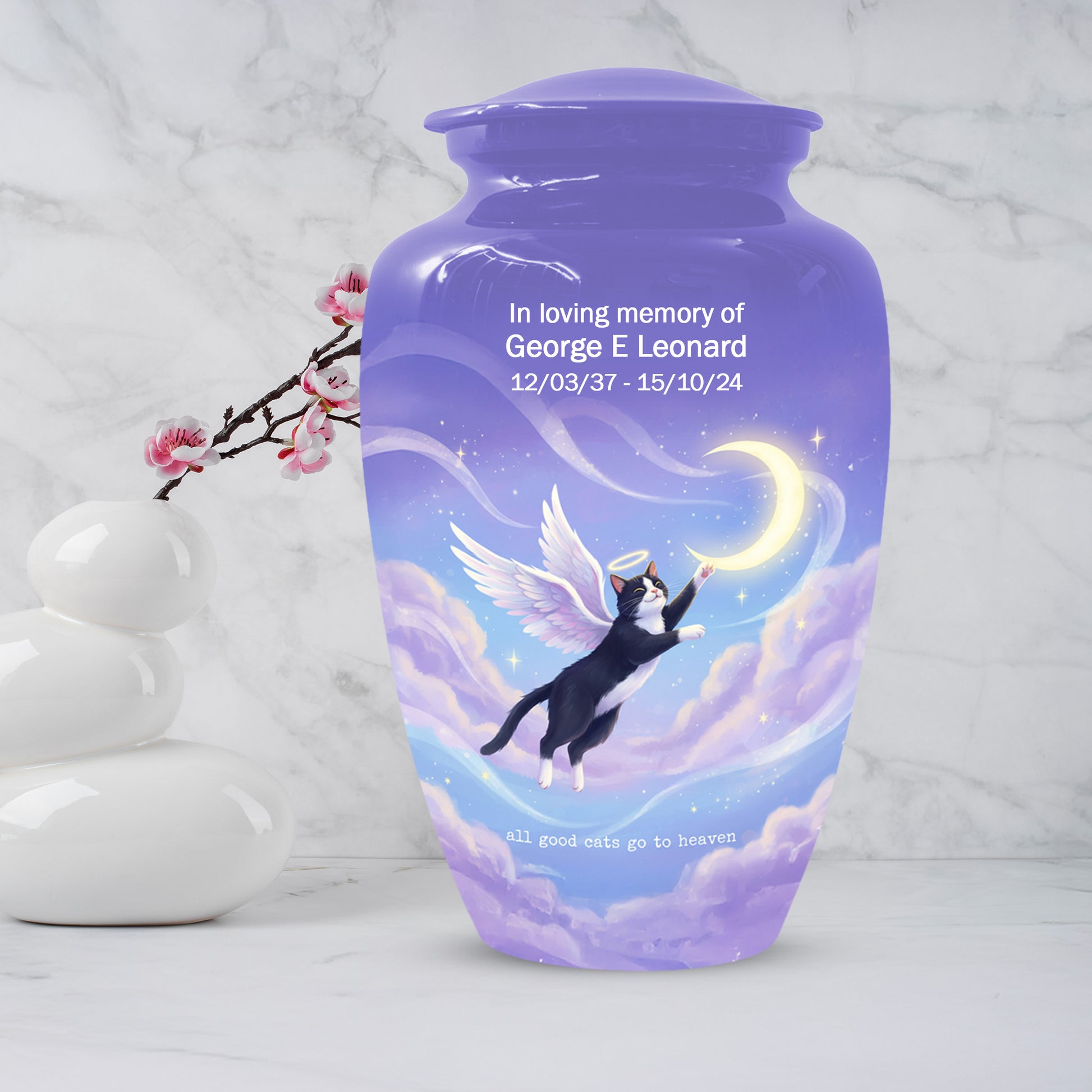 Cat Urn for Adult Ashes | Beautiful Adult Cremation Urn & Memorial Urns