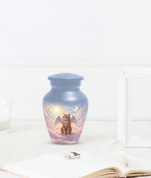 Cat Wing Urn for Adult Ashes | Angel Cat Cremation Urn & Memorial Urn