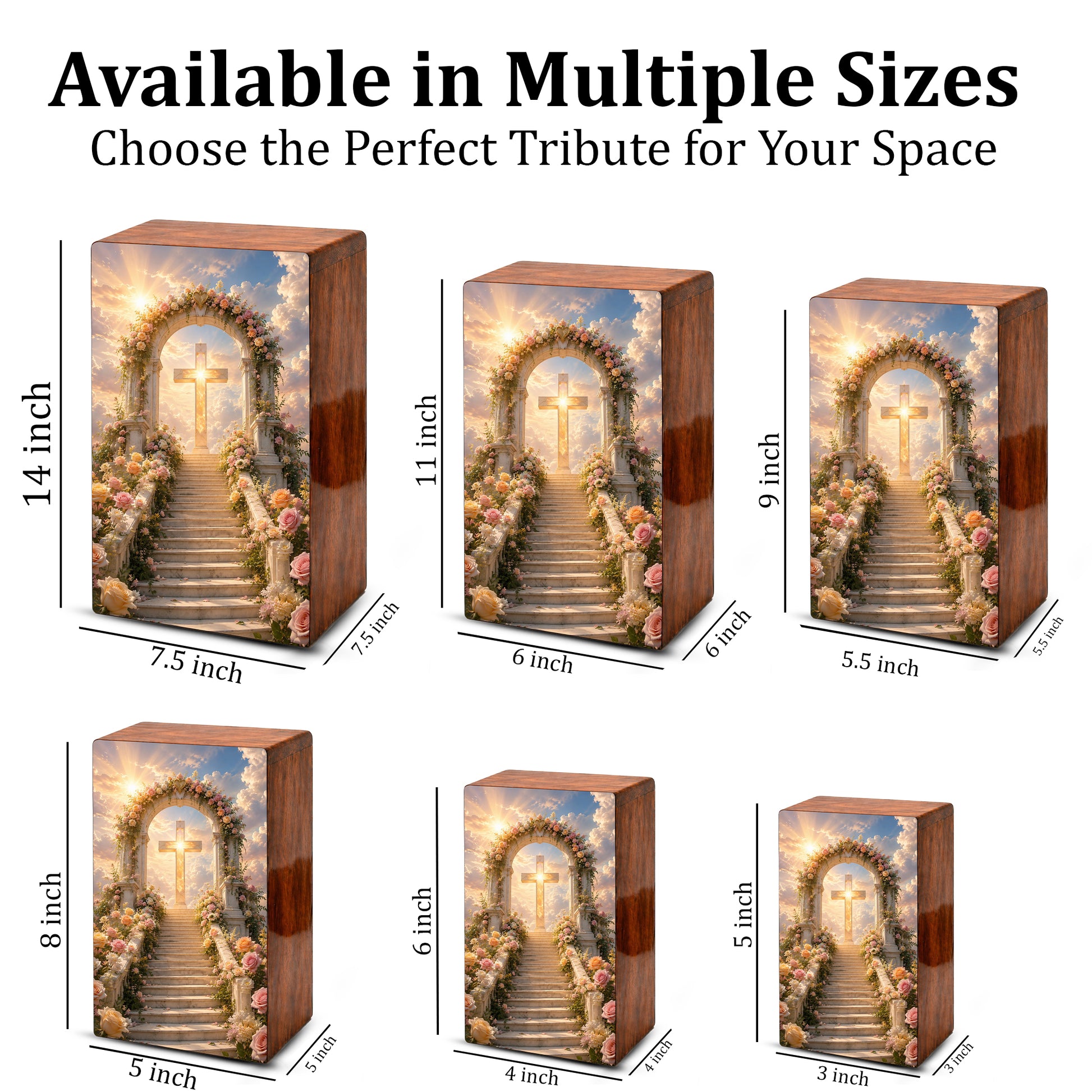 Christian Cross Cremation Urn For Ashes - Religious Celtic Cross Mini keepsake