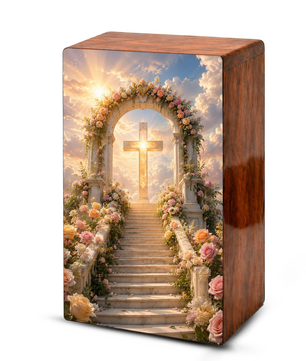 Christian Cross Cremation Urn For Ashes - Religious Celtic Cross Mini keepsake