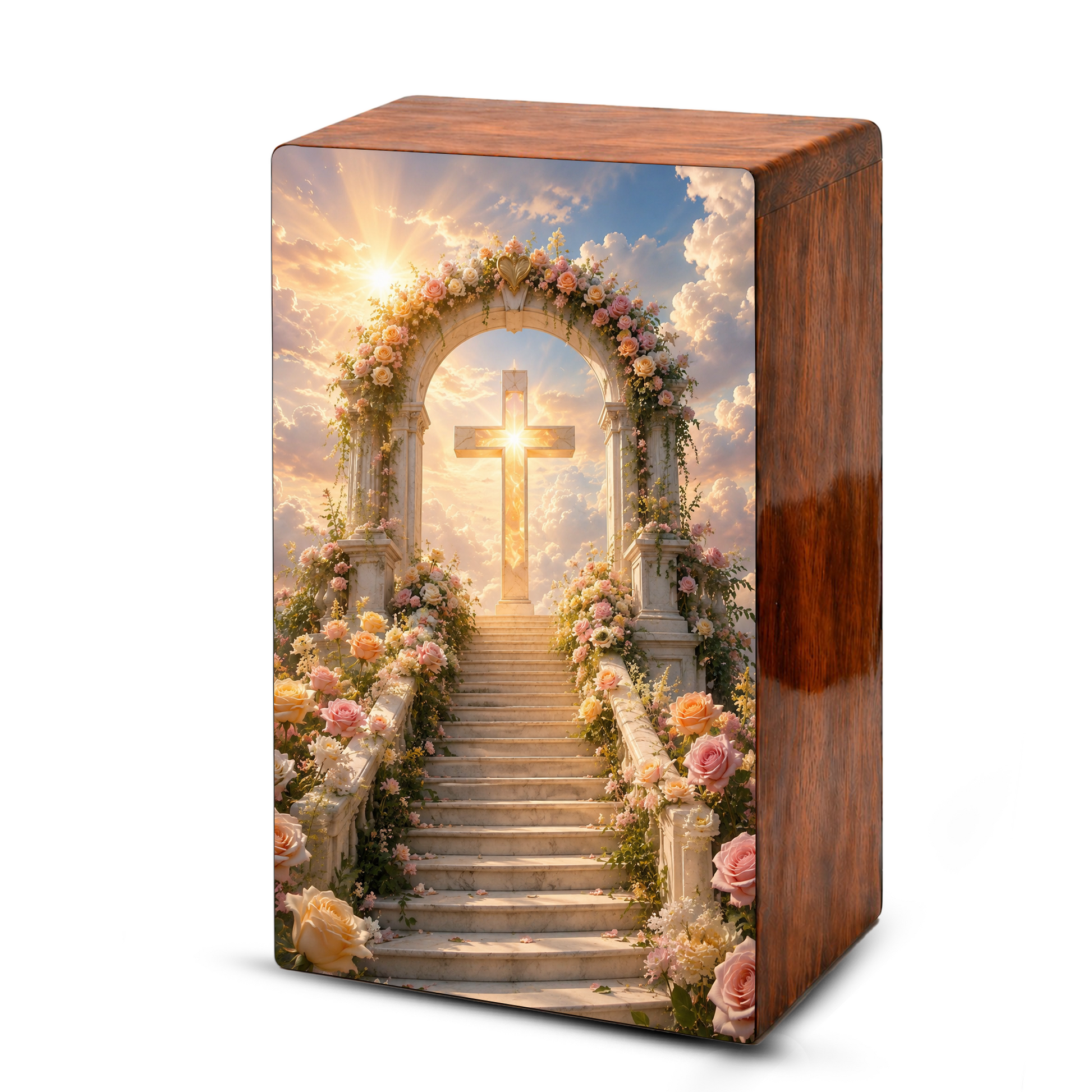Christian Cross Cremation Urn For Ashes - Religious Celtic Cross Mini keepsake