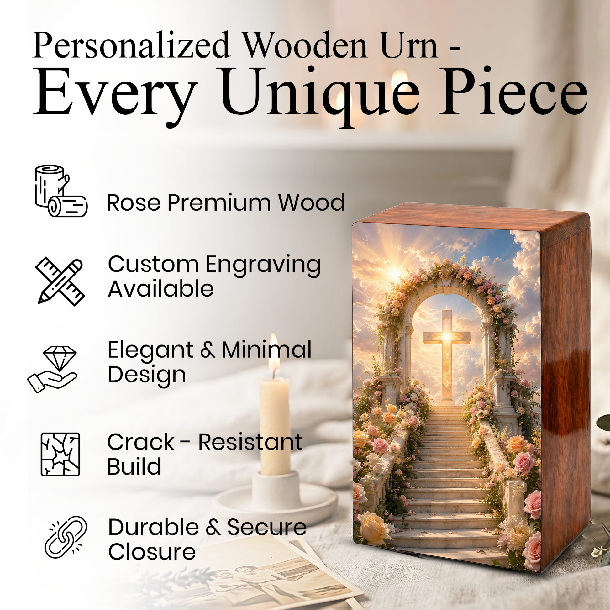 Christian Cross Cremation Urn For Ashes - Religious Celtic Cross Mini keepsake