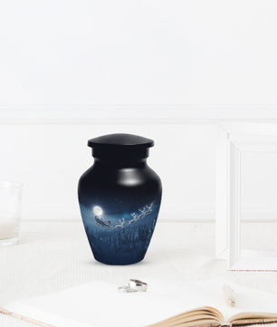 Christmas Cremation Urn for Human Ashes | Adult Christmas Memorial Urn