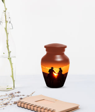 Western Cowboy Urns for Dad – Dallas Cowboy Urn| Large Memorial Urn for Human Ashes