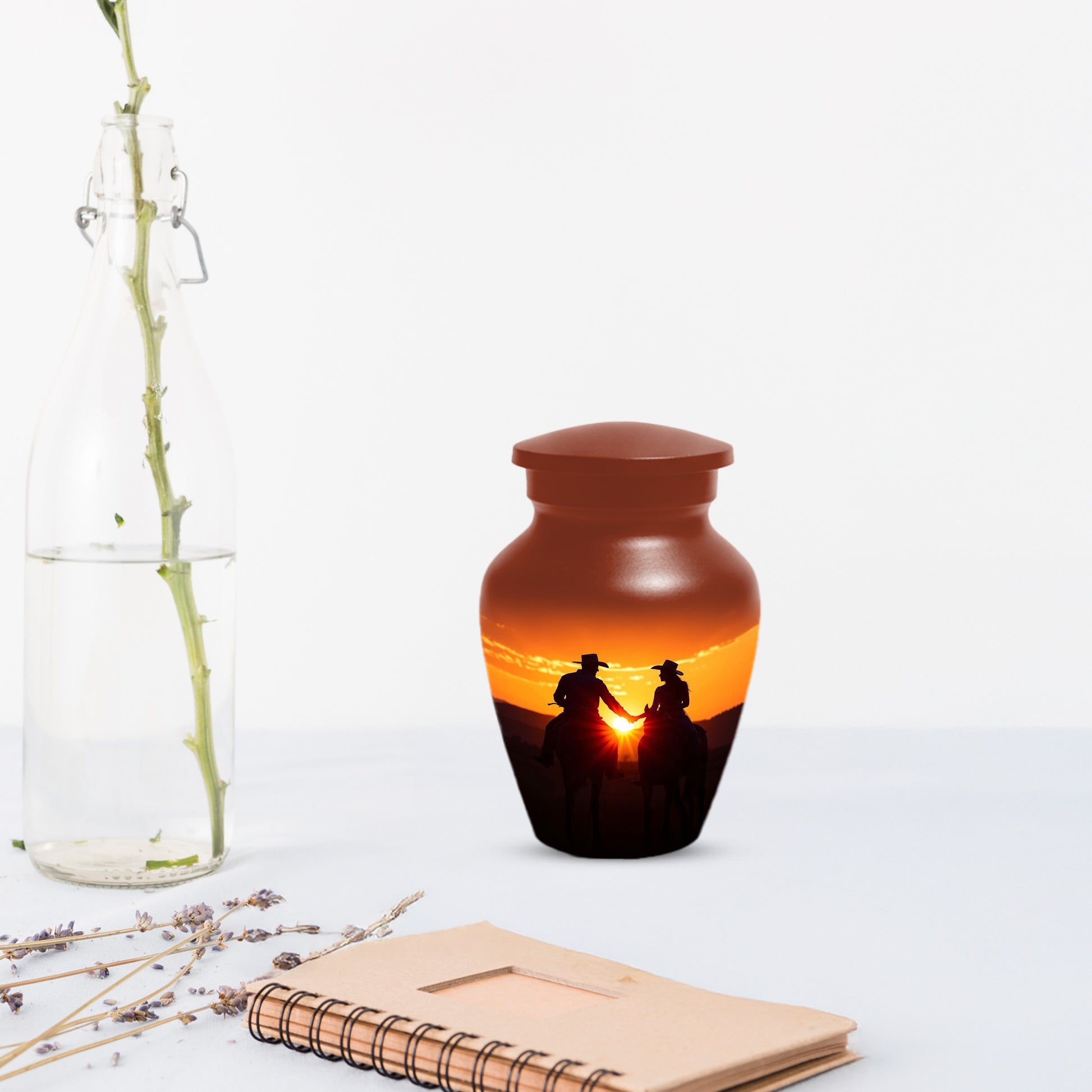 Western Cowboy Urns for Dad – Dallas Cowboy Urn| Large Memorial Urn for Human Ashes