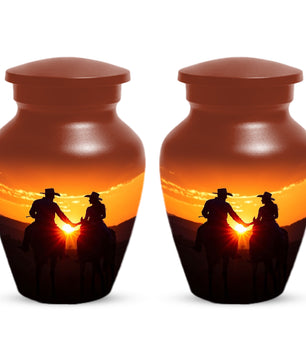 Western Cowboy Urns for Dad – Dallas Cowboy Urn| Large Memorial Urn for Human Ashes