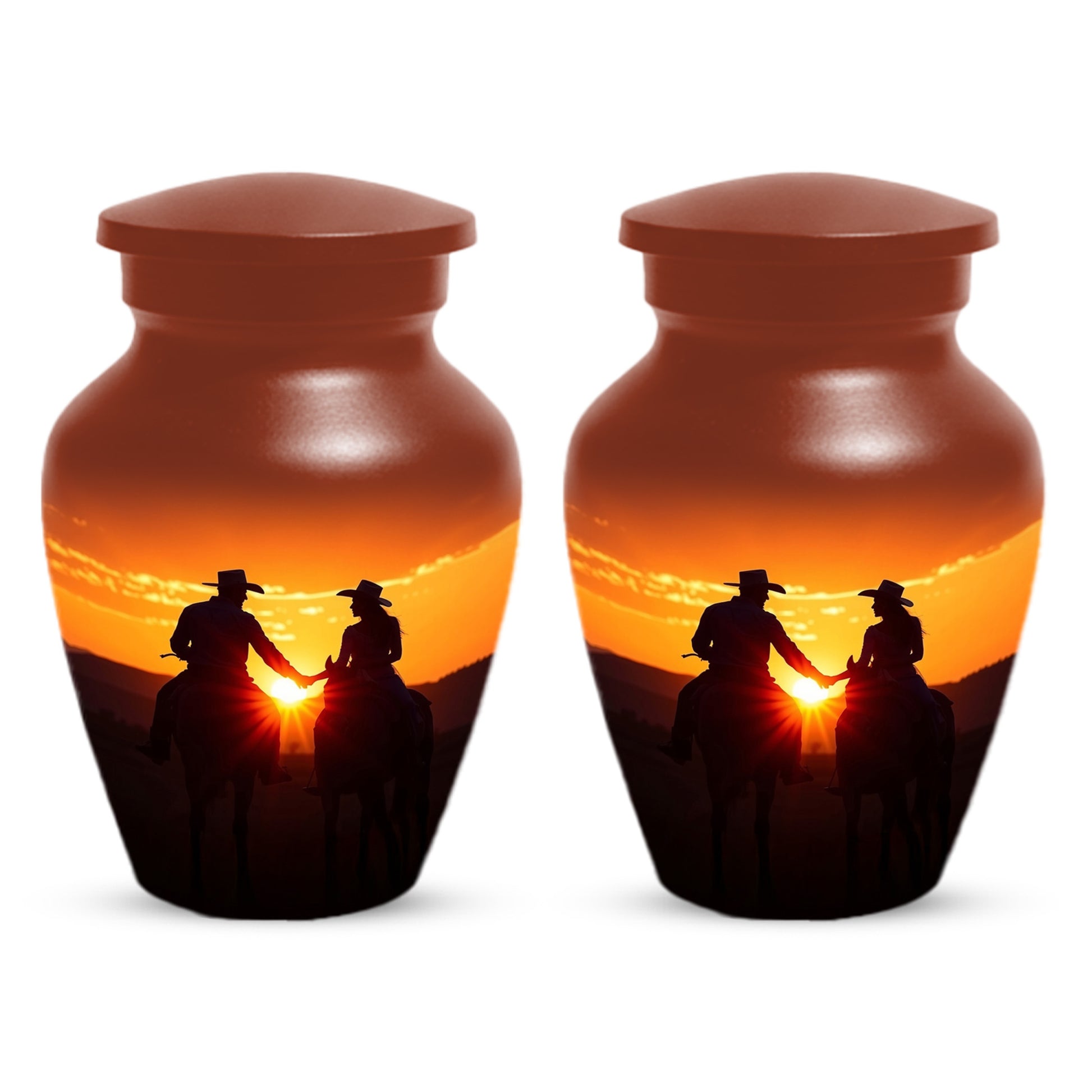 Western Cowboy Urns for Dad – Dallas Cowboy Urn| Large Memorial Urn for Human Ashes