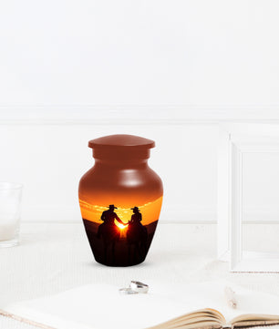 Western Cowboy Urns for Dad – Dallas Cowboy Urn| Large Memorial Urn for Human Ashes