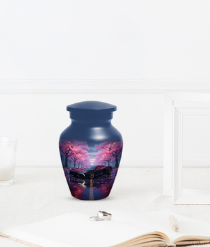 Personalized Sports Car Urn for Dad – Cherry Blossom Cremation for Ashes| Luxury Car Memorial Urns for Father