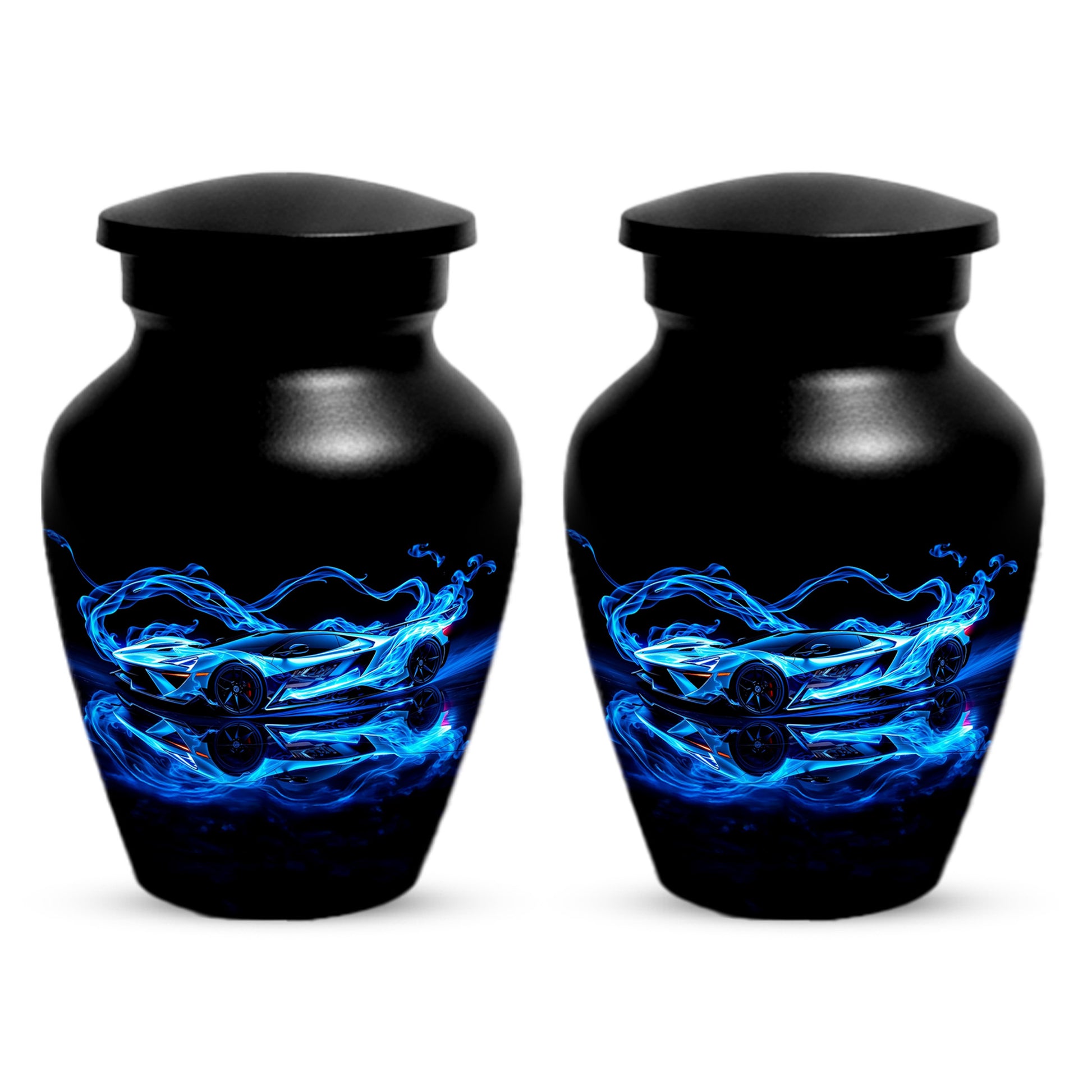 Blue Sports Car Urn for Dad – Custom Car Keepsake Urns for Human Ashes