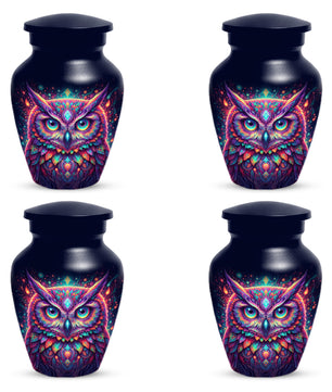 Owl Cremation Urn for Ashes – Custom Colorful Owl Memorial Urns for Mom& Dad -Women & Men