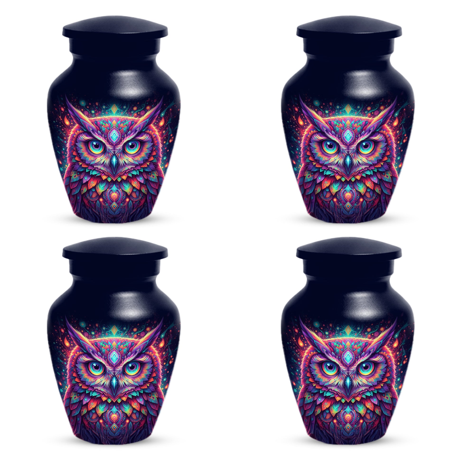 Owl Cremation Urn for Ashes – Custom Colorful Owl Memorial Urns for Mom& Dad -Women & Men