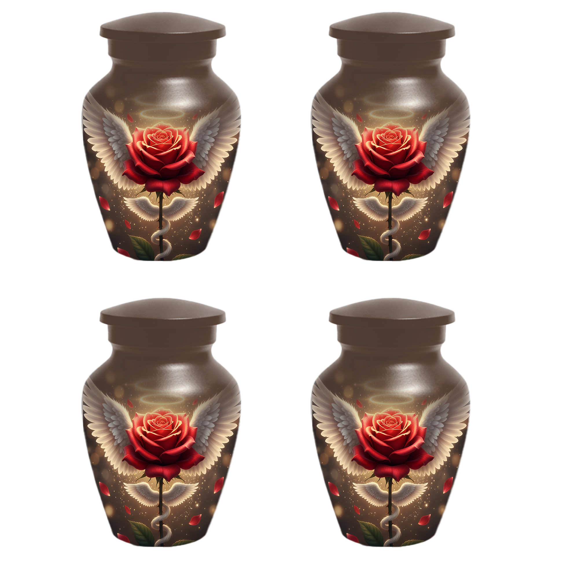 Angel Rose Memorial Urn | Custom Cremation Urn for Mom