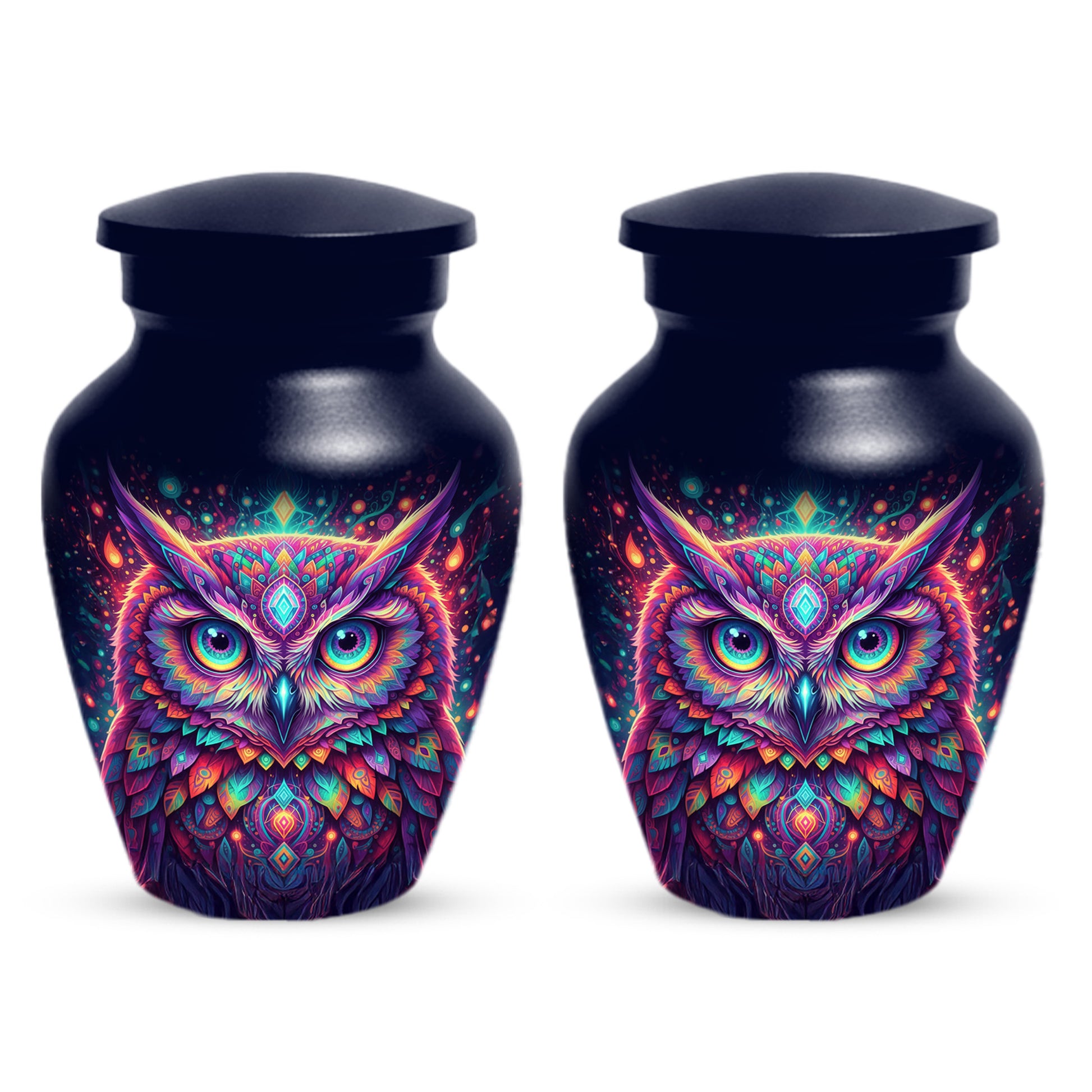 Owl Cremation Urn for Ashes – Custom Colorful Owl Memorial Urns for Mom& Dad -Women & Men