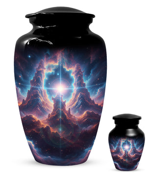 Celestial Adult Urn for Ashes -  Galaxy Memorial Cremation Urns | Personalized Funeral Keepsake