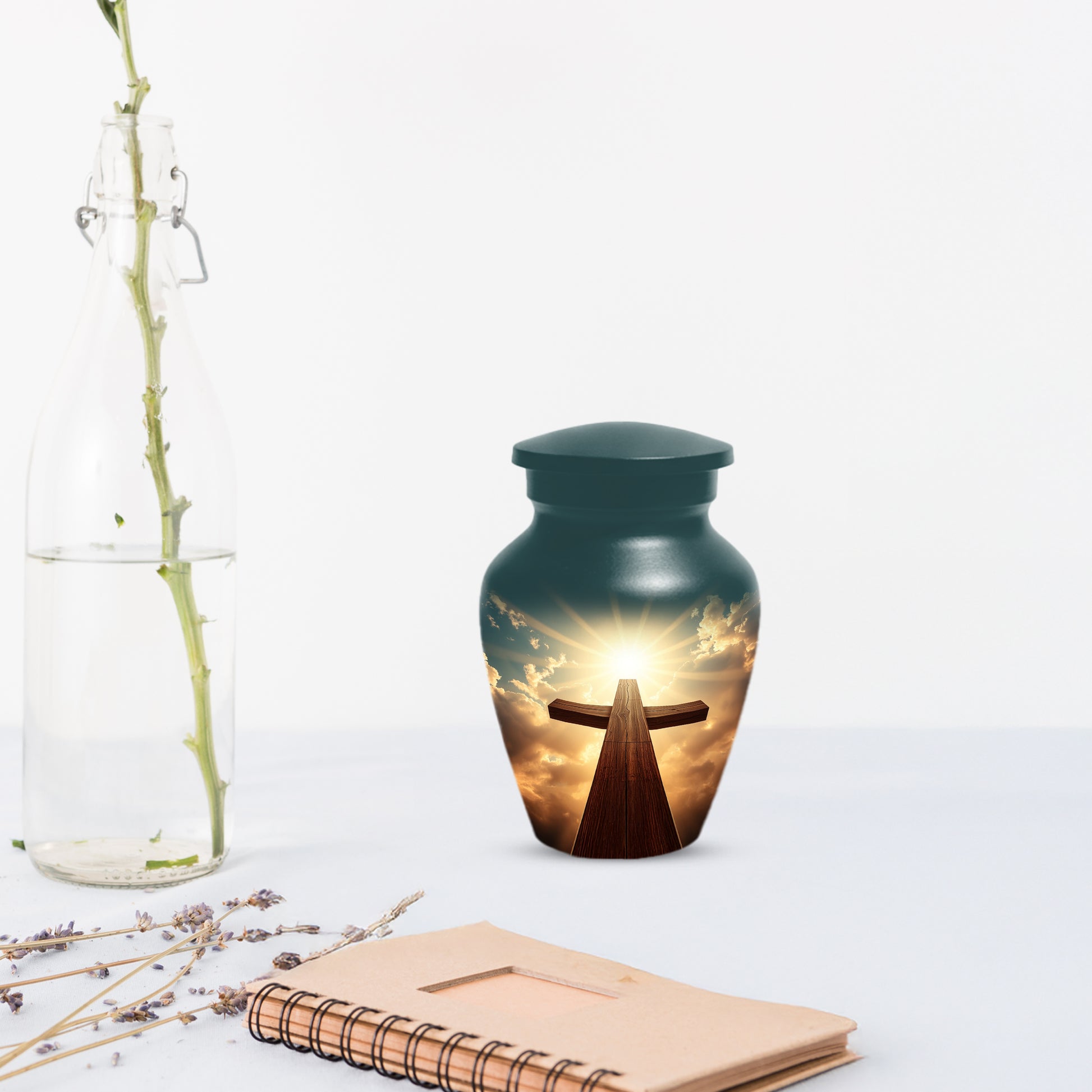Christian Cross Cremation Urn for Ashes – Custom Religious Memorial Urns for Men & Women