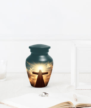 Christian Cross Cremation Urn for Ashes – Custom Religious Memorial Urns for Men & Women