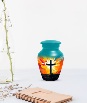 Christian Cross Cremation Urn for Dad – Custom Funeral Urns  for Father