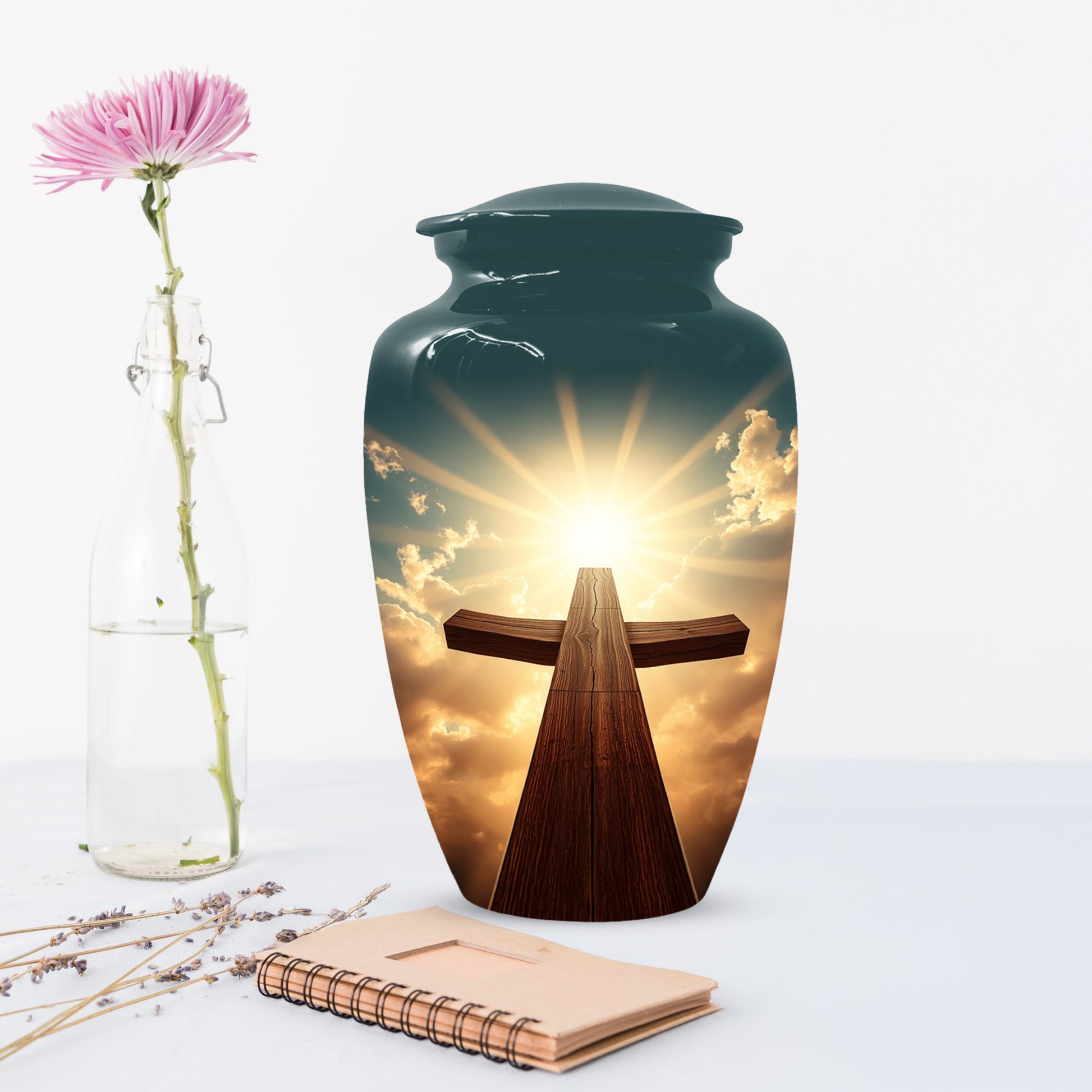 Christian Cross Cremation Urn for Ashes – Custom Religious Memorial Urns for Men & Women