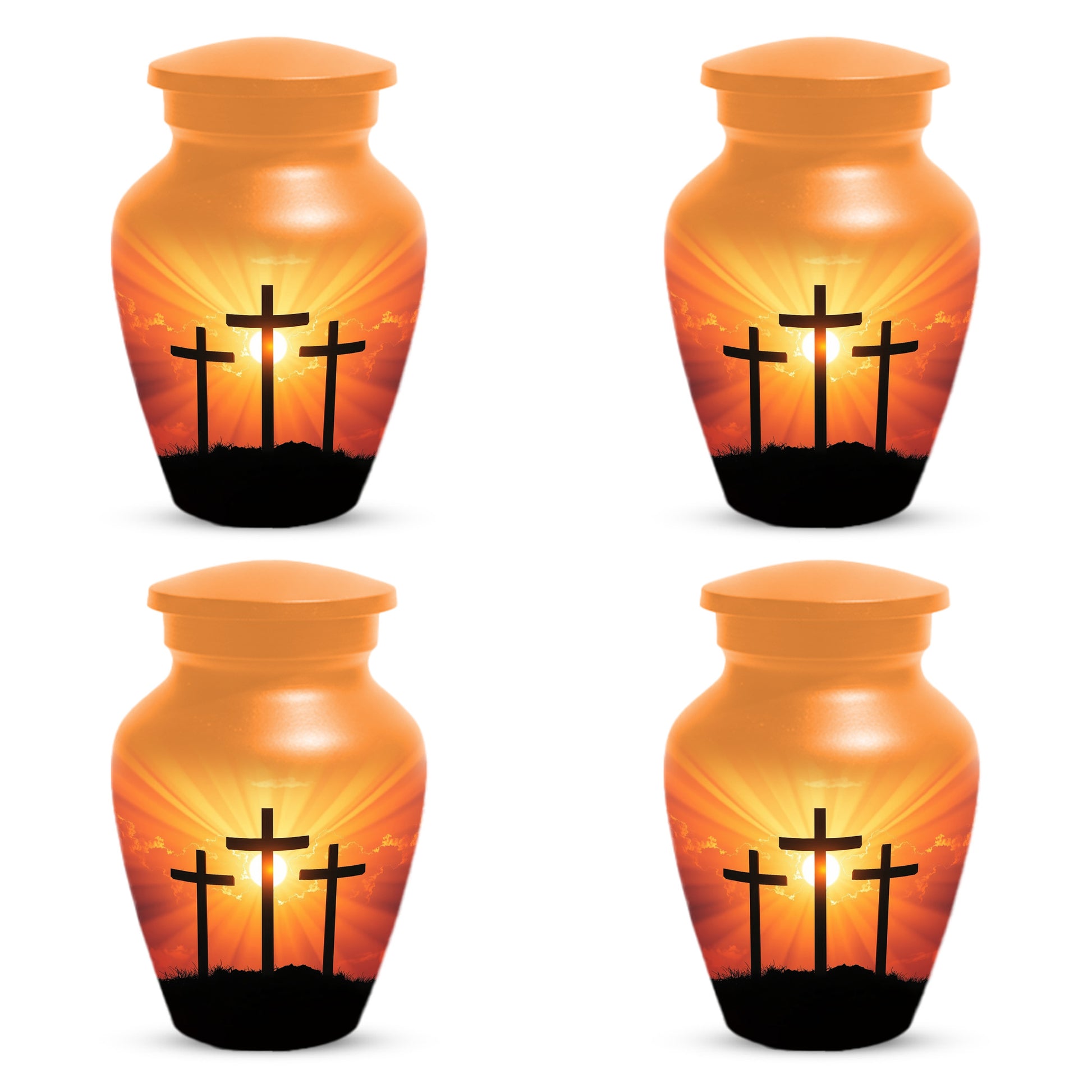 Three Crosses Cremation Urn for Ashes – Christian Memorial  Urns | Religious Keepsake