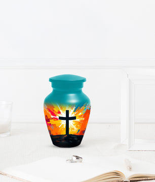 Christian Cross Cremation Urn for Dad – Custom Funeral Urns  for Father