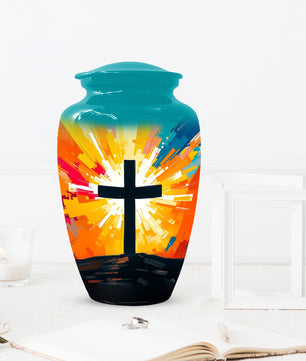 Christian Cross Cremation Urn for Dad – Custom Funeral Urns  for Father