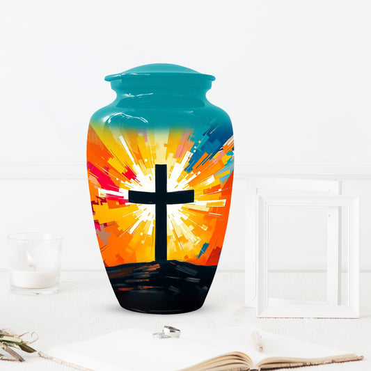 Christian Cross Cremation Urn for Dad – Custom Funeral Urns  for Father