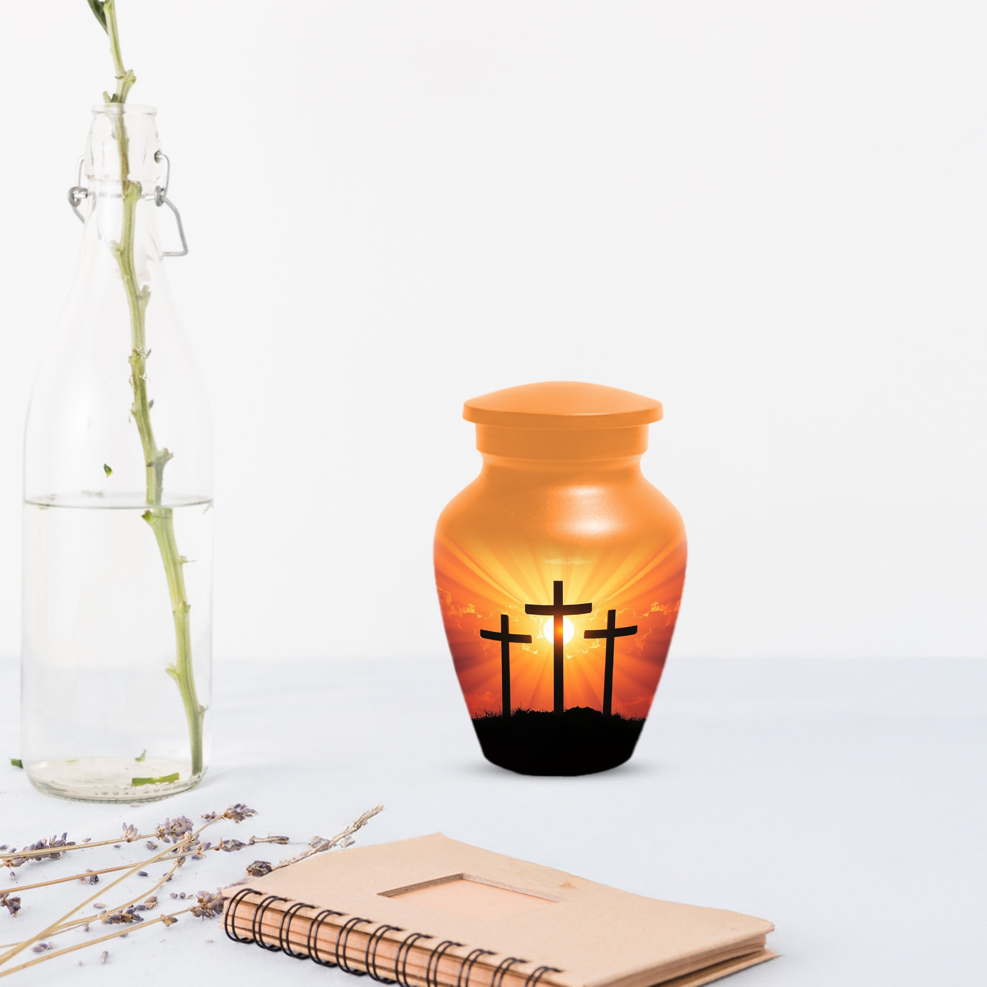 Three Crosses Cremation Urn for Ashes – Christian Memorial  Urns | Religious Keepsake