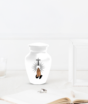 Christian Cross Urn for Human Ashes, Religious Cremation Urn