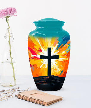 Christian Cross Cremation Urn for Dad – Custom Funeral Urns  for Father