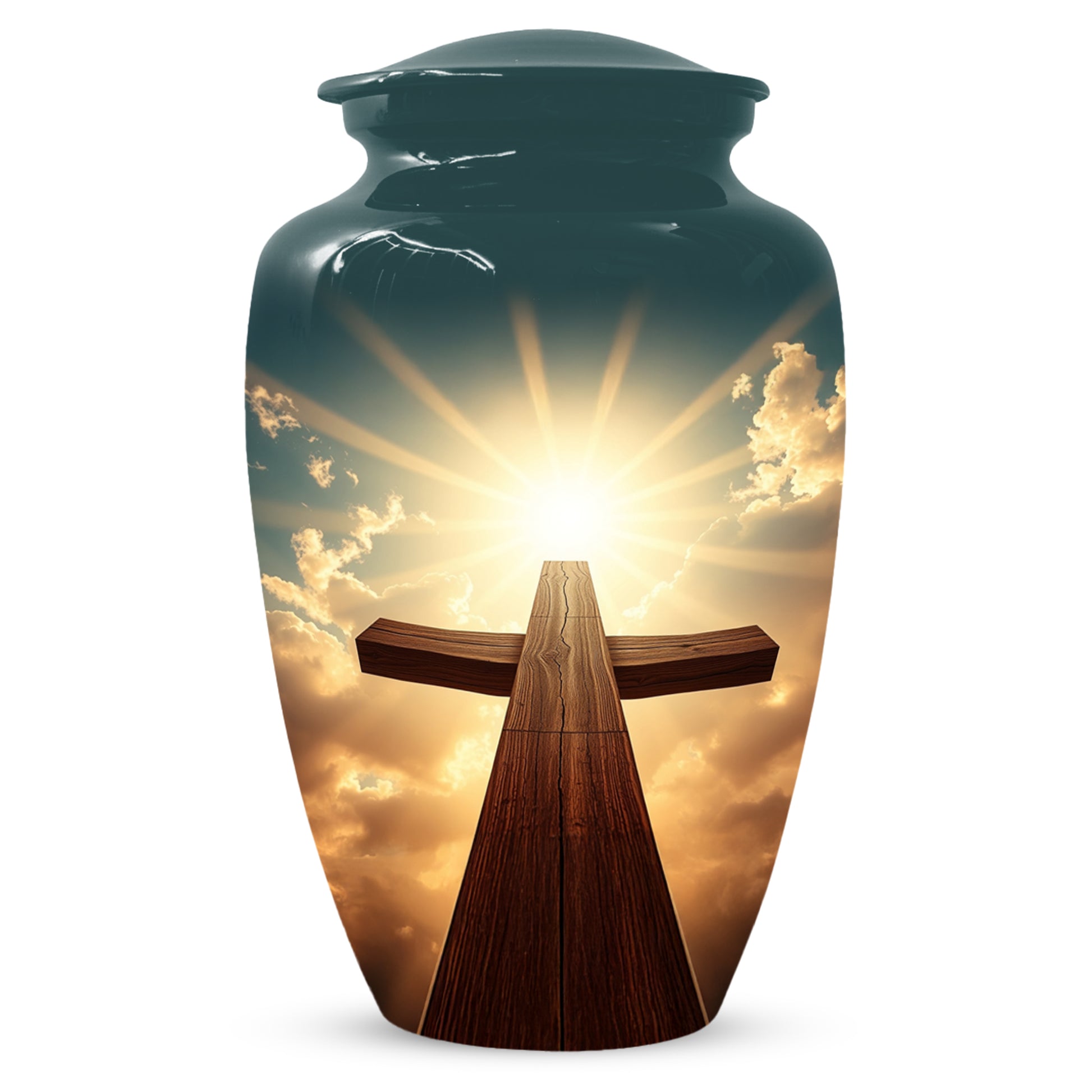 Christian Cross Cremation Urn for Ashes – Custom Religious Memorial Urns for Men & Women