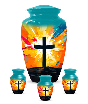 Christian Cross Cremation Urn for Dad – Custom Funeral Urns  for Father