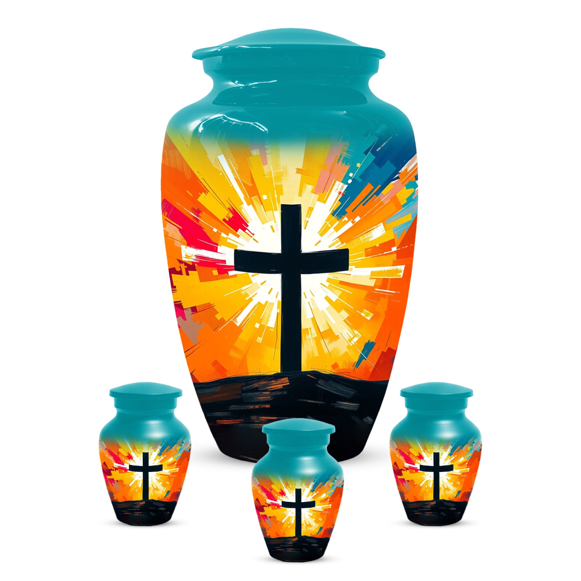 Christian Cross Cremation Urn for Dad – Custom Funeral Urns  for Father