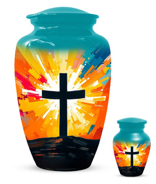 Christian Cross Cremation Urn for Dad – Custom Funeral Urns  for Father