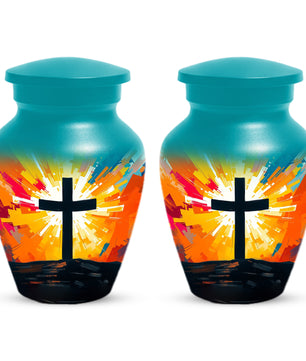 Christian Cross Cremation Urn for Dad – Custom Funeral Urns  for Father