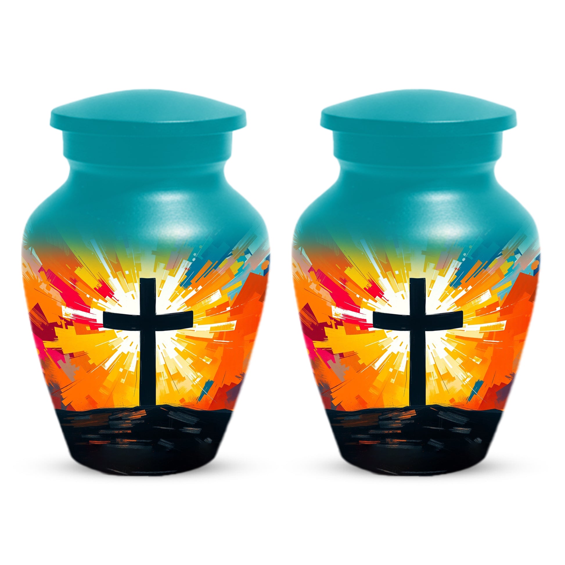 Christian Cross Cremation Urn for Dad – Custom Funeral Urns  for Father