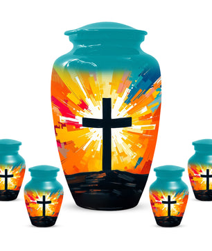 Christian Cross Cremation Urn for Dad – Custom Funeral Urns  for Father