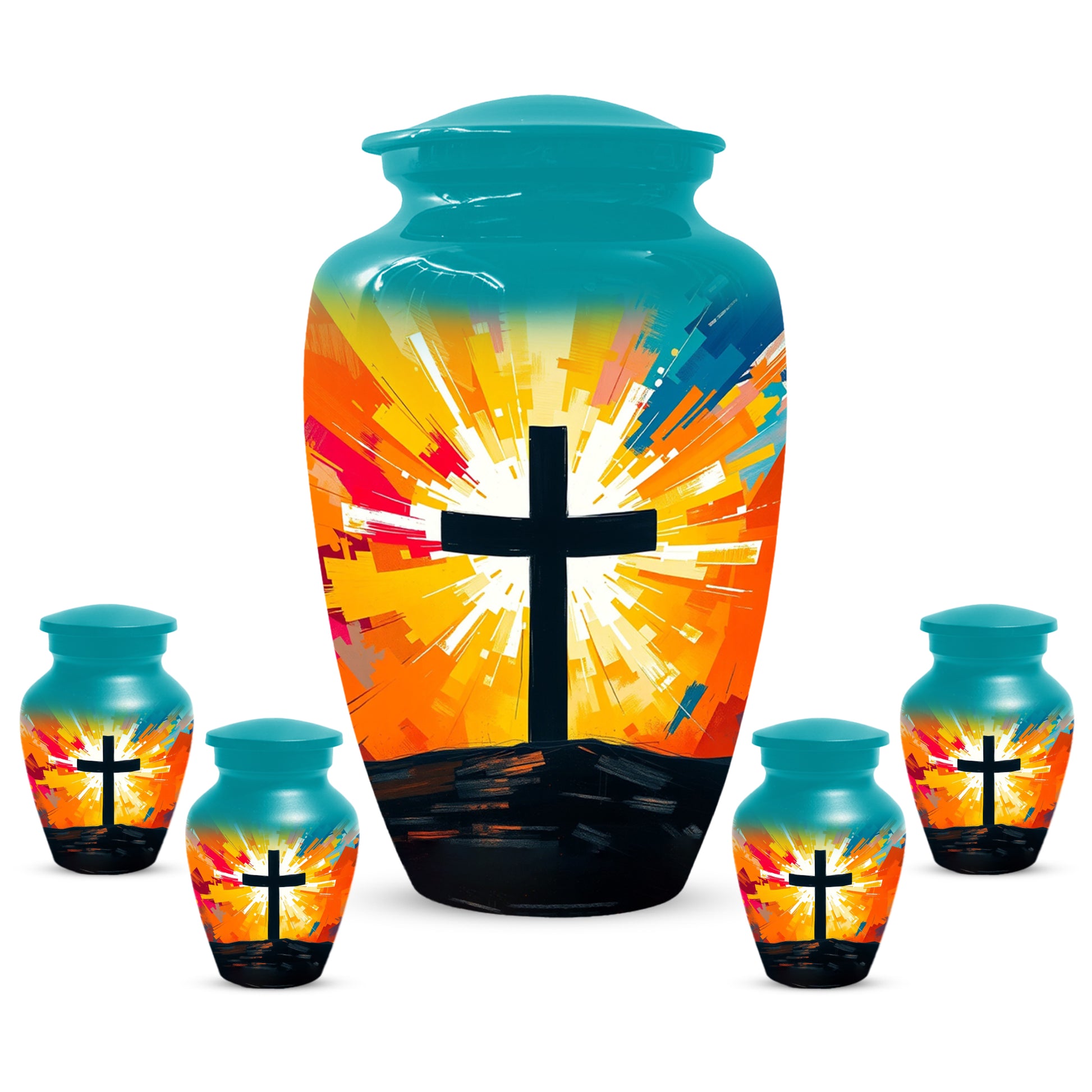 Christian Cross Cremation Urn for Dad – Custom Funeral Urns  for Father
